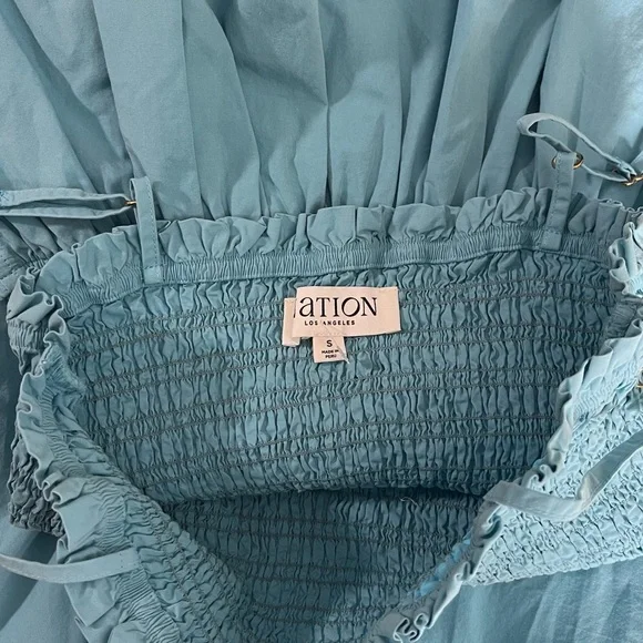 Nation LTD Light Blue Smocked Dress - Picture 10 of 10